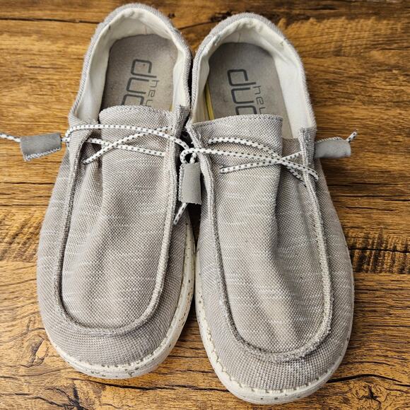 Hey Dude Wendy Mushroom Grey Slip on Sneaker shoe sz 8 womens - Picture 5 of 8